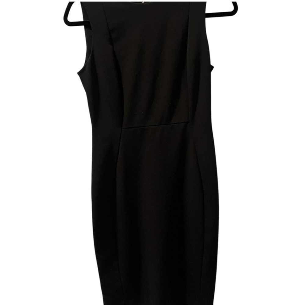 Calvin Klein Classic Black Midi Dress Women’s Size 4 Stretch